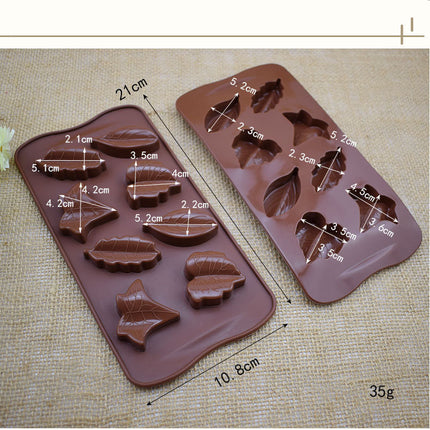 8-Leaf Silicone Chocolate or Cake Mould 🍰