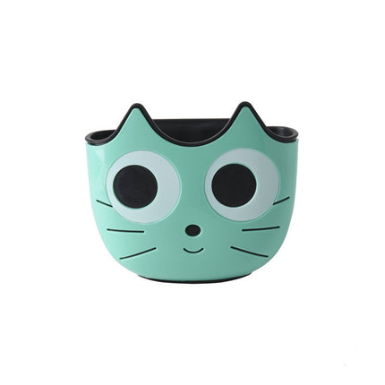 Cartoon Cat Face Sink Caddy – Pink, Blue or Green | Fun Kitchen Organiser