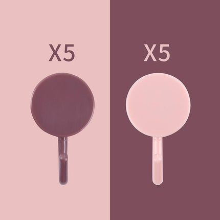 Plastic Kitchen Bathroom Hook Punch-free Hook Power Post Seamless Behind The Door Wall Coat And Hat Hook Self-adhesive Hook