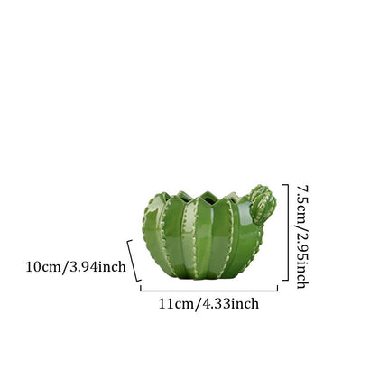 Indoor Ceramic Succulent Plant Pot Cactus Flower Pot Home Balcony Garden Decoration Ornaments