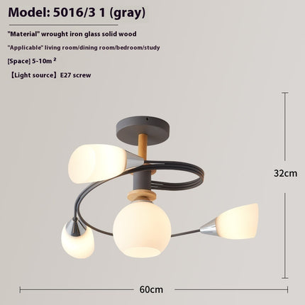 Spiral LED Droplight – Sculptural Luxury Chandelier | 4 or 6 Lamps