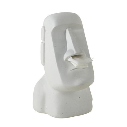 Moai Tissue Box Holder – Modern Resin Tissue Dispenser