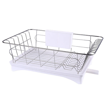 Countertop Dish Draining Rack – Stainless Steel Kitchen Organiser | Ikeame