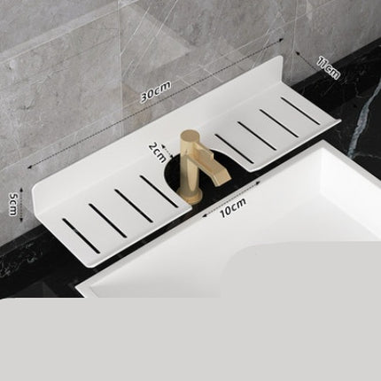 U Shaped Hole Free Bathroom Faucet Rack