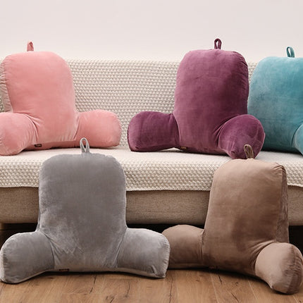 Ergonomic Back Cushion with Armrests | Memory Cotton Support Pillow