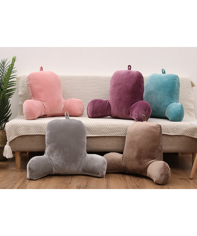 Ergonomic Back Cushion with Armrests | Memory Cotton Support Pillow