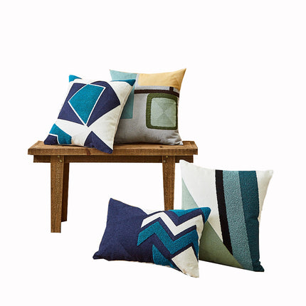 Geometric Embroidered Cushion Covers - 29 Designs | Modern Nordic Pillowcases