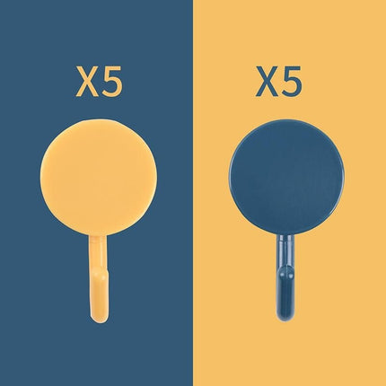 Plastic Kitchen Bathroom Hook Punch-free Hook Power Post Seamless Behind The Door Wall Coat And Hat Hook Self-adhesive Hook