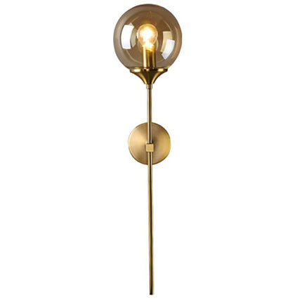 Simple Glass Wall Lamp Creative Bedroom Bedside Lamp