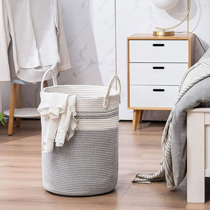 Cotton Rope Storage Basket Large Laundry Woven Organiser