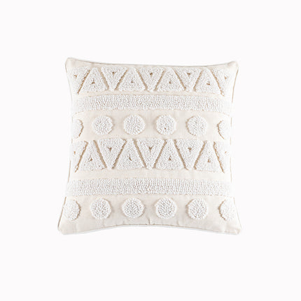 Nordic Beige Tufted Geometric Cushion - 4 designs