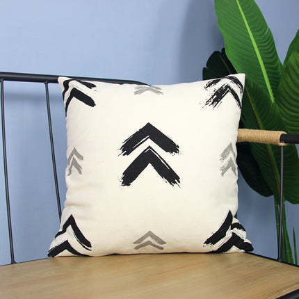 Luxury Boho Cushion Cover – Black & White or Brown