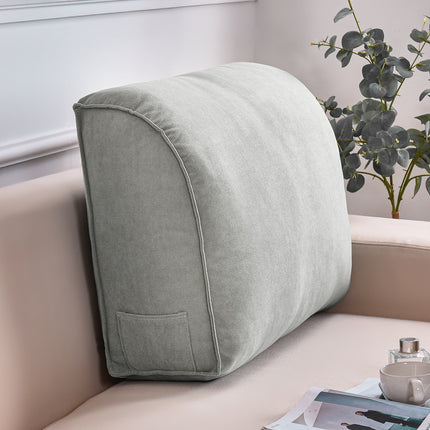 Supportive Backrest Pillow – Elegant Comfort in Smokey Grey, Luxury Blue and Pink