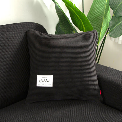 Corn Velvet Cushion Cover – Emerald Green, 45x45cm | Luxurious Plush Home Accessory