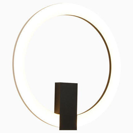 Modern Ring Wall Lamp – Black & Gold LED Minimalist Lighting | Ikeame