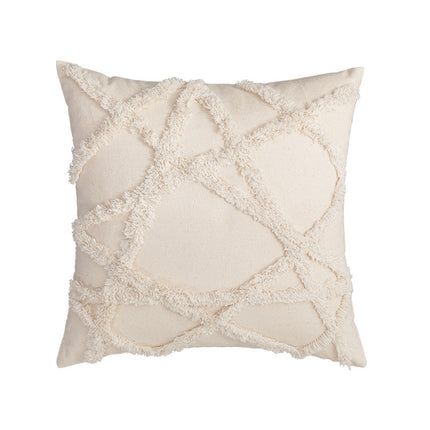 Bohemian Cotton Cushion Cover – 45x45cm Tufted Pillow Case