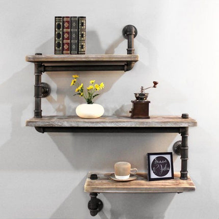 Industrial Pipe Shelf 3 Tier Steampunk Bookshelf