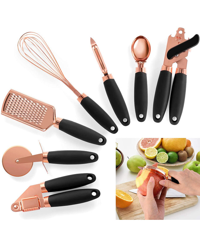 Stainless Steel Kitchen Utensils - 7 Piece Set
