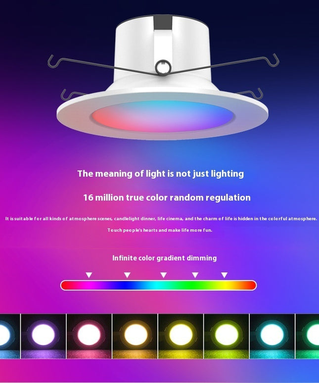 Smart Wifi Bluetooth Rgbw Remote Control Color Changing Ceiling Lamp