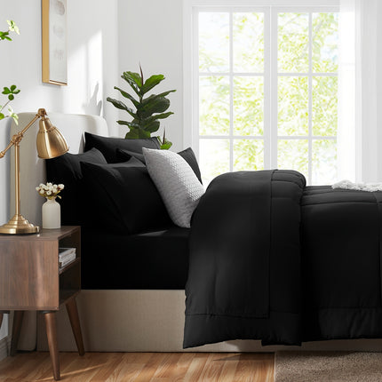 Block Colour Luxury 4-Piece Bedding Set
