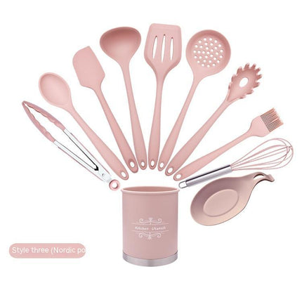 11 Piece Silicone Kitchen Utensil Set | Non Stick Cooking Tools