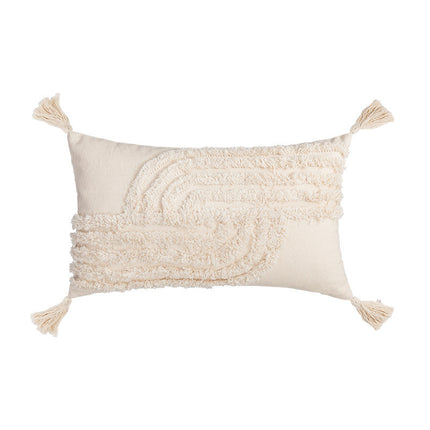 Bohemian Cotton Cushion Cover – 45x45cm Tufted Pillow Case
