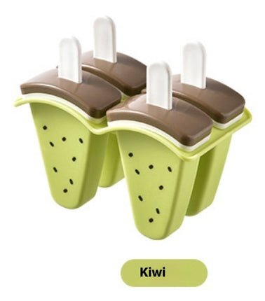 DIY Fruit Ice Lolly Moulds | 4 Grid Ice Cream Mould