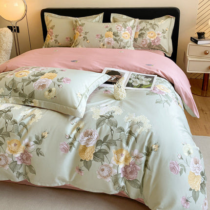 Cotton four-piece cotton quilt cover bed sheet bedding – Trendy & Practical for Daily Living