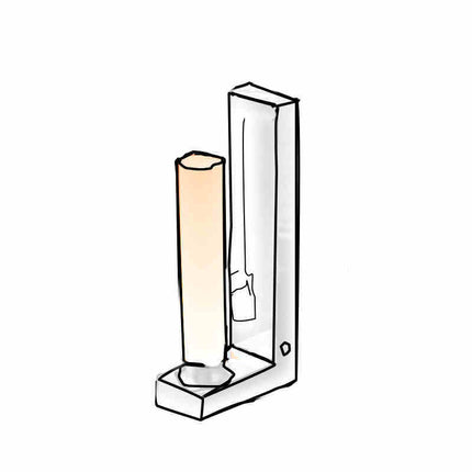 Luxury Bookend Lamp – Polished Aluminium LED Lighting | Ikeame