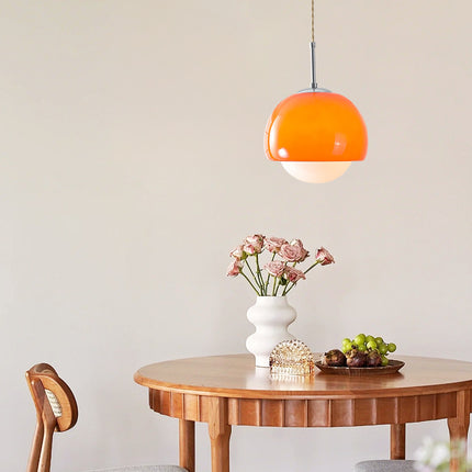 Vintage Glass Pendant Light for Bar, Counter & Dining Spaces