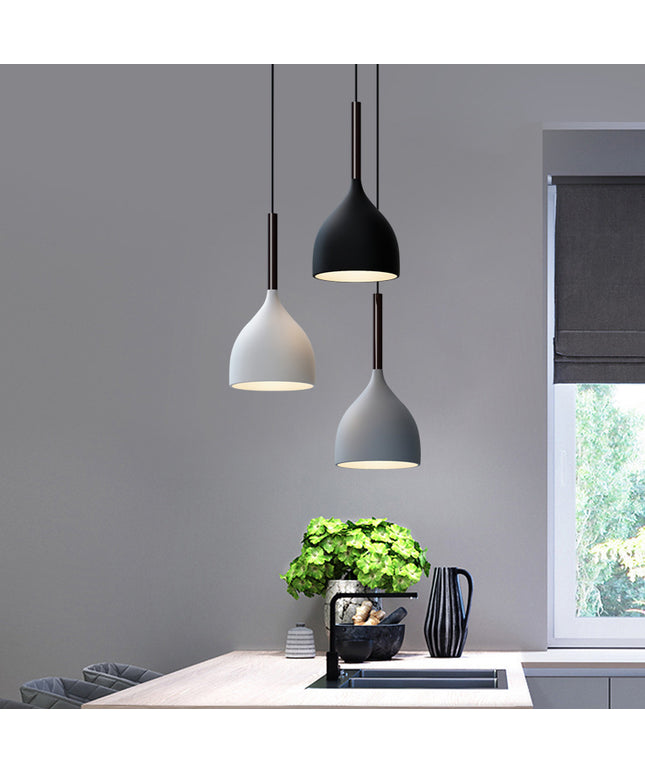 Nordic Restaurant Chandelier Three-head Modern Minimalist