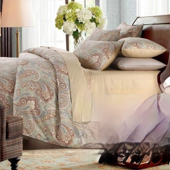 Paisley Cotton Bedding Set | 60s Gauze Duvet Cover
