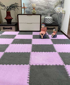 Grey + light purple