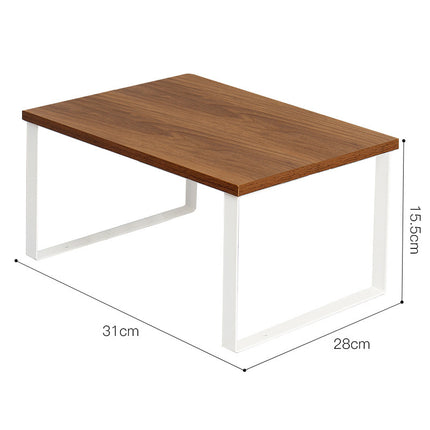 Japanese-Style Iron & Pine Desktop Storage Rack (Small / Large)