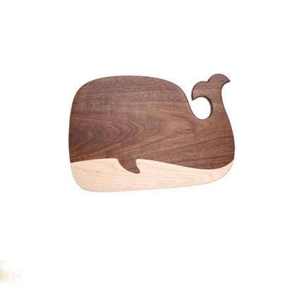 Walnut Whale-Shaped Chopping or Serving Board 🐋 – Small or Large