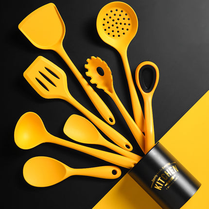 Silicone Kitchen Utensil Set | Non Stick Cooking Tools 8 Piece
