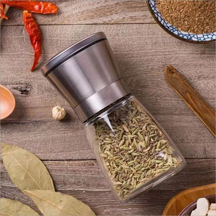 Kitchen Manual Pepper Grinder 🌶️ – 180ml or 200ml, Stainless Steel or Colour