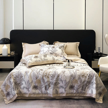 Tencel summer duvet four-piece washed silk – Trendy & Practical for Daily Living
