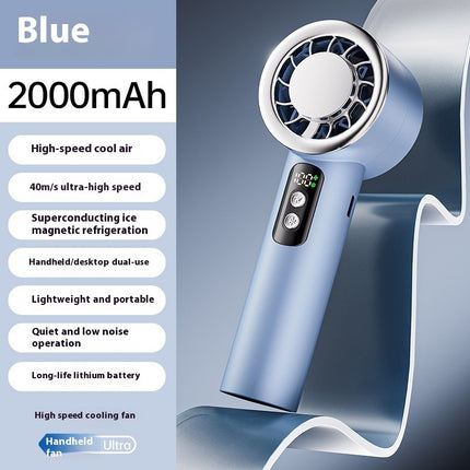 Semiconductor Cooling Handheld Fan | USB Rechargeable Portable Fan