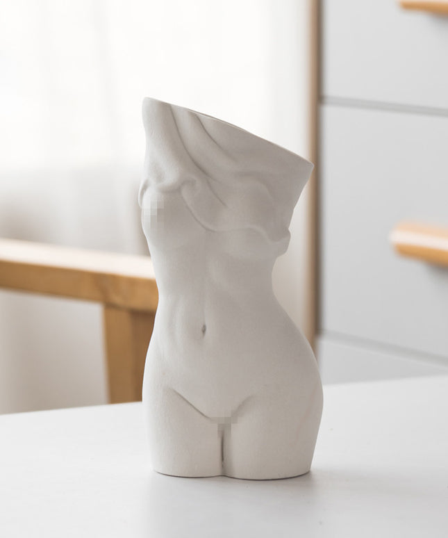 Female Form Ceramic Vase | Sculptural Decorative Home Décor