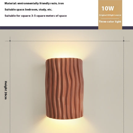 Bedroom Bedside Resin Wall Lamp Ambience Light