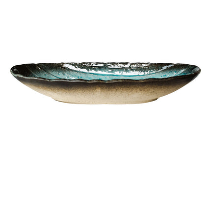 Blue Double Ear Plate Tableware
