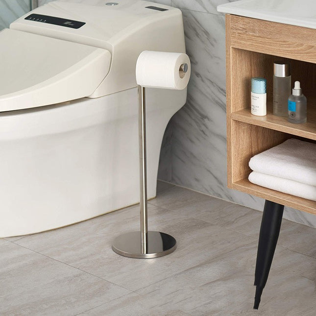 Vertical Toilet Roll Storage Rack — Stainless Steel