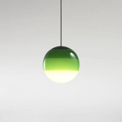 Nordic Minimalist Glass Sphere Pendant Light – Colourful Gradient Chandelier
