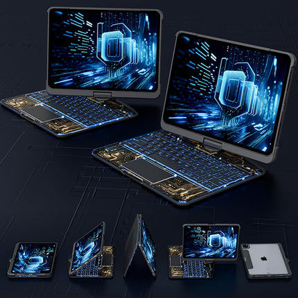 💻✨ 360° Swivel iPad Keyboard Case – Work, Create, Rotate