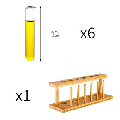 Bar wooden test tube rack