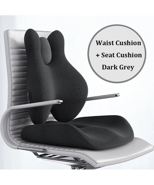 Heated Office Chair Cushion with Lumbar Support and Massage