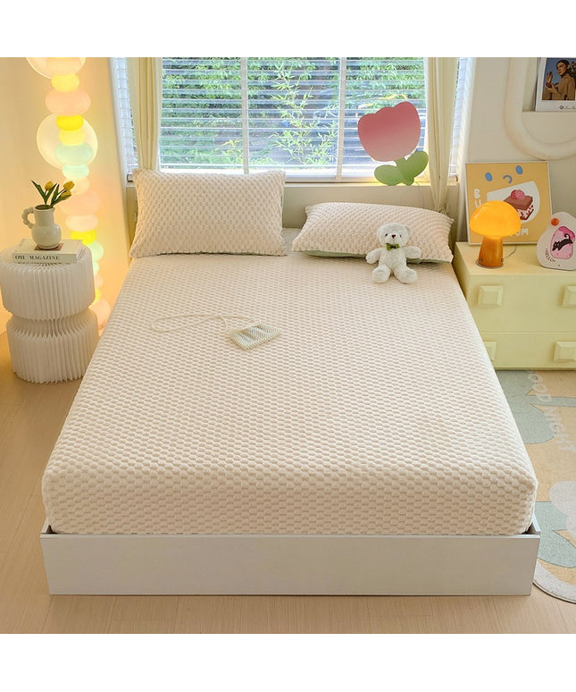 Velvet Fitted Sheet | Soft Milk Fibre Mattress Cover