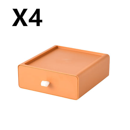 Stackable Storage Drawer Boxes Desk Makeup Organiser Set