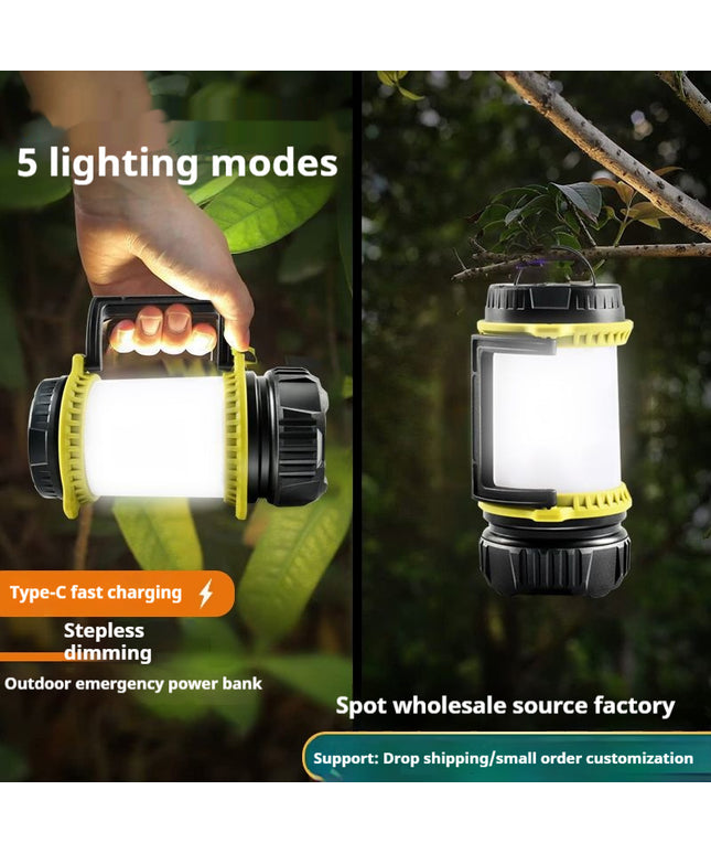 New Portable Outdoor Emergency TYPE-C Charging Camping Lantern